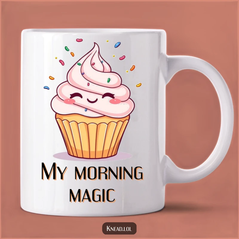 Funny Winking Cupcake Mug: Juggling Sprinkles Dessert, Perfect Humorous Gift