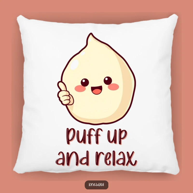 Funny Puffy Pastry Pillow: Cozy Cheerful Cushion, Perfect Humorous Comfort Gift
