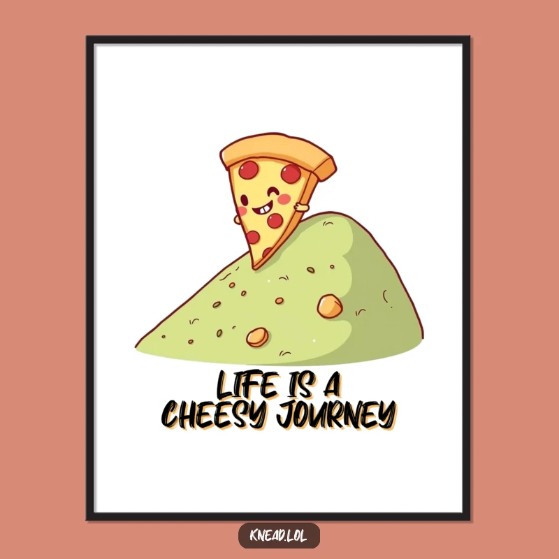 Funny Free Printable Pizza Art: Rolling Downloadable Wall Decor for Foodie Fun