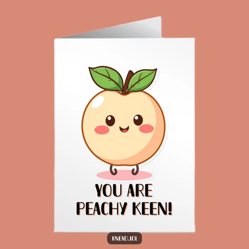 Free Printable Peach Congrats Card: Funny Bouncing Success Downloadable Gift