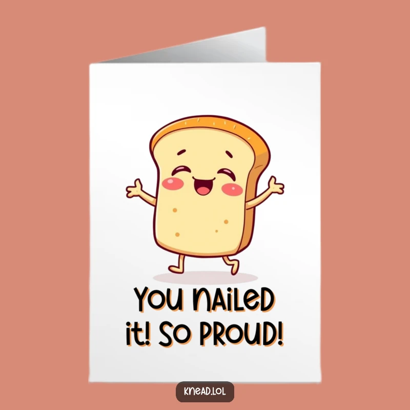 Free Printable Bread Roll Congrats Card: Joyful Foodie Celebration for Big Wins